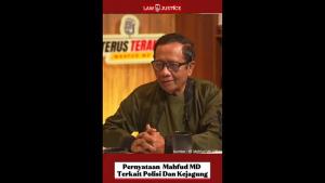 Pernyataan Mahfud MD Terkait Polisi Dan Kejagung