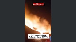TPA Cipayung Depok Terbakar