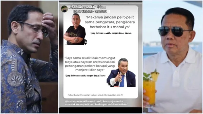 Dulu Sindir Nadiem Pelit, Kini Hotman Ngaku Bela Febrie Tak Harap Uang. (Istimewa).