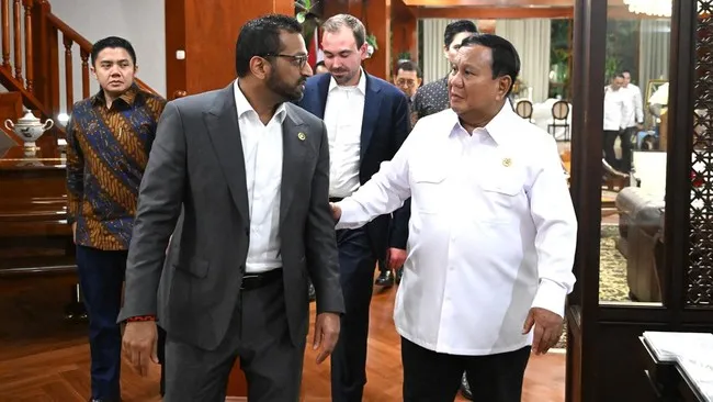 Prabowo Bertemu Direktur FBI di Kertanegara. (Setpres).