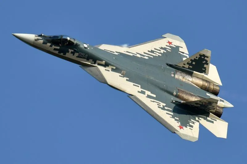 Pesawat tempur Rusia Sukhoi SU 57 (Wikipedia)