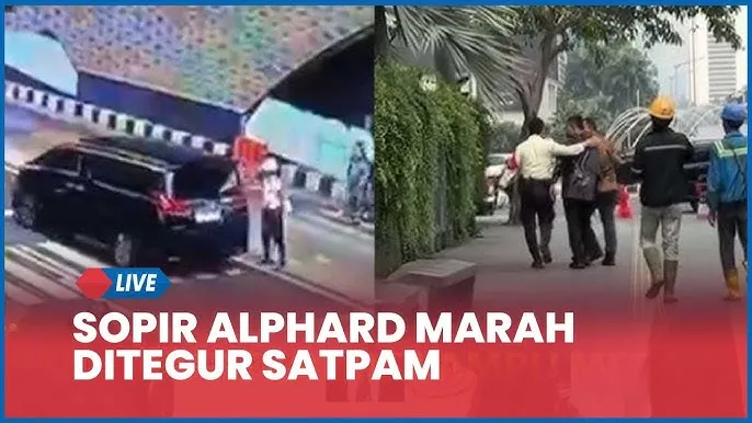 Heboh Alphard Terobos Bundaran HI, Sopir Pamer KTA saat Dimediasi. (Istimewa).