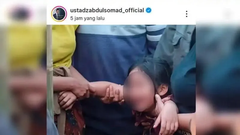 UAS Posting Gadis Kecil Tangisi Ayahnya Tewas di Bali. (Istimewa).