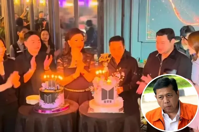 Heboh Setnov Rayakan Pesta Mewah Bertema K-Pop, Netizen Murka. (Istimewa).