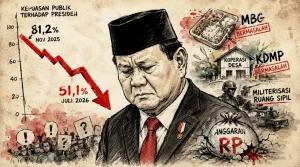 Kepuasan ke Prabowo Anjlok, Paradox Program Unggulan Jadi Sorotan