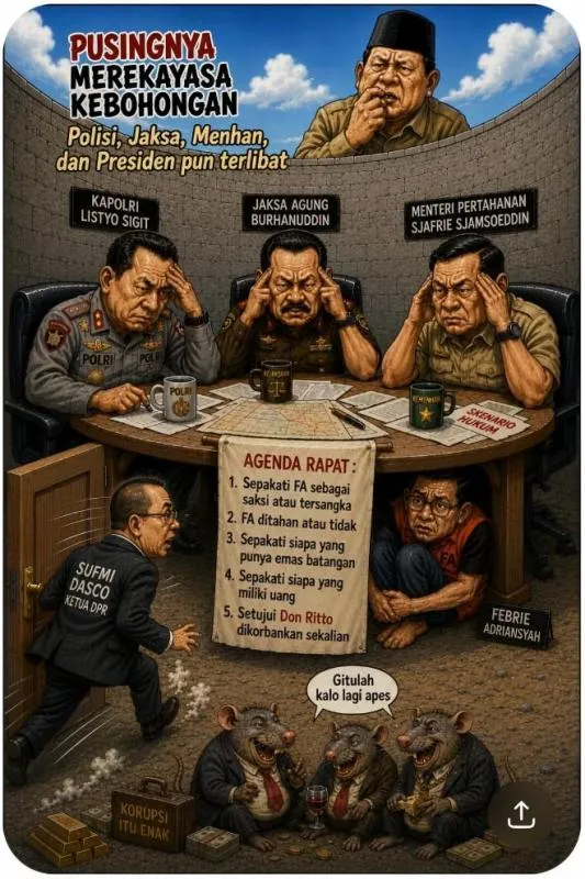 Ilustrasi Kasus Eks Jampidsus Febri Vs Polri (Ist)