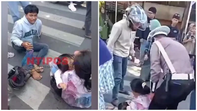 Perwira Polisi Terobos Lampu Merah, Tabrak Pemotor & Tewaskan Balita. (Istimewa).