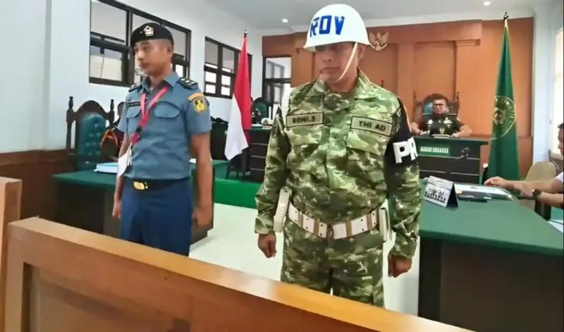 Mayor TNI Faisal Mulia Didakwa Selundupkan Sabu via Pesawat Militer. (Tribunnews).