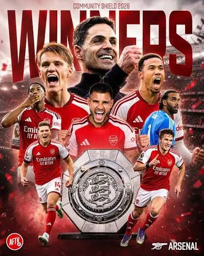 Arsenal Juara Community Shield 2026. (Instagram).