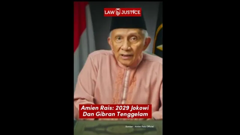 Amien Rais: 2029 Jokowi Dan Gibran Tenggelam - Foto: Istimewa/ Law-Justice.Co