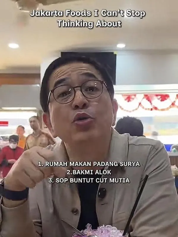 Ungkap 5 Kuliner Favorit, Arsjad Rasjid: RM. Surya hingga Bakmi Alok. (Istimewa).