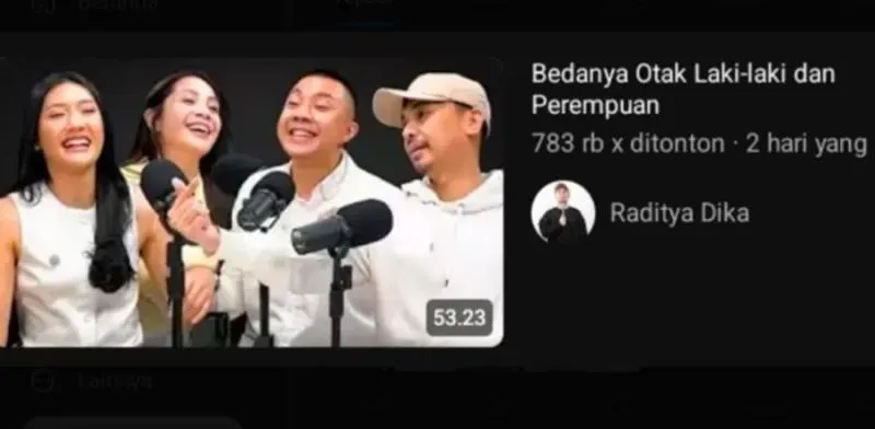 Heboh Raditya Dika Takedown Podcast Bersama Nagita Slavina, Kenapa? (Istimewa).