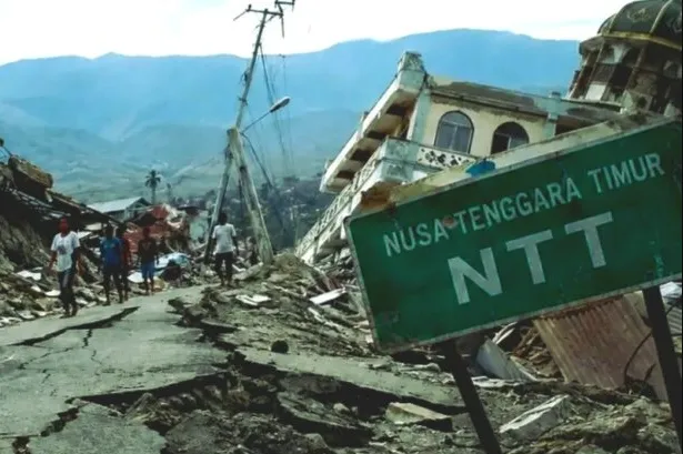Suasana pasca gempa menghantam kawasan Nusa Tenggara Timur (NTT). (PCNUCilacap)