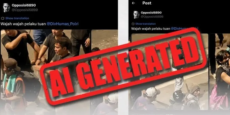 Beredar Foto Terduga Pelaku Pengeroyokan Pascademo. (Istimewa).