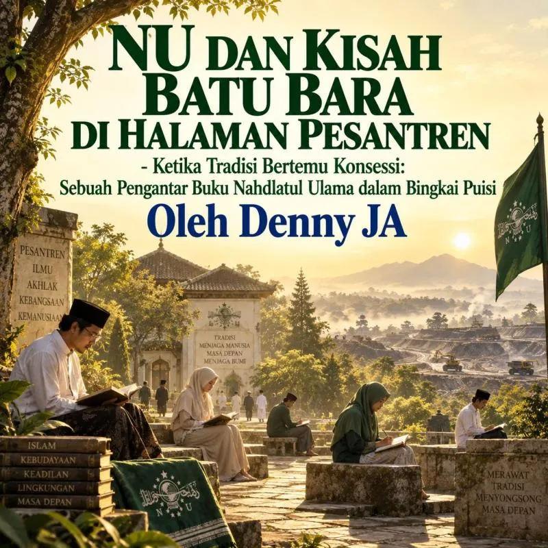 Soal NU dan Kisah Batu Bara di Halaman Pesantren. (Istimewa).