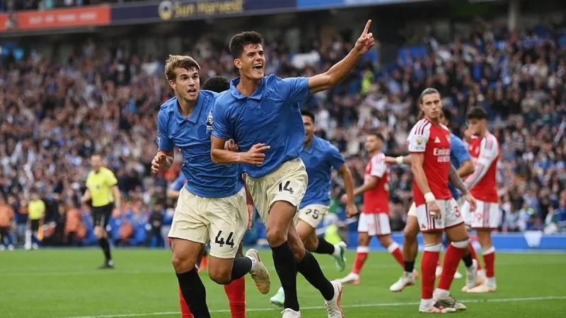 Brighton&Hove Albion Kalahkan Arsenal. (istimewa).