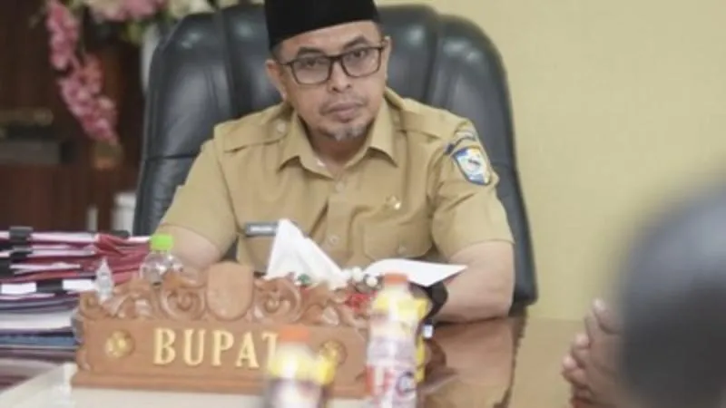 KPK OTT Bupati Bolaang Mongondow Utara Sirajudin. (Tangkapan layar facebook Bagian Protokol dan Komunikasi Pimpinan Setda Boltara)