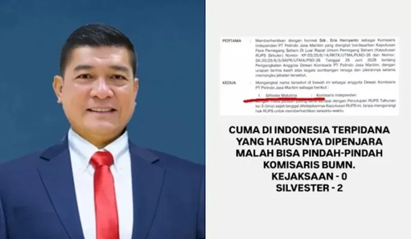 Cuma di Indonesia Buronan Kejagung Ditunjuk Jadi Komisaris BUMN. (Istimewa).