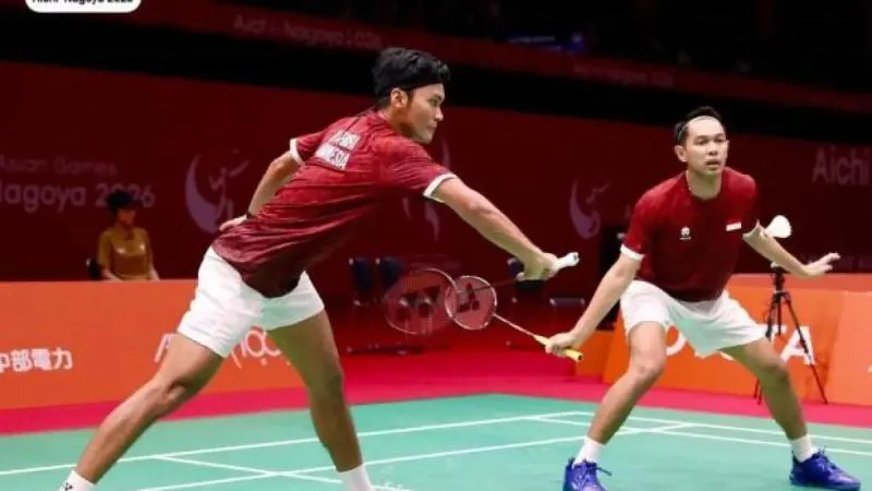 Ganda Putra, Fajar Alfian dan Muhammad Shohibul Fikri. (Dok: PBSI)