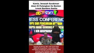 Jenazah Surakman Di Pulangkan Ke Banten Lewat Bandara Soetta