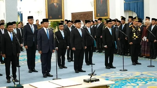 Ilustrasi Pelantikan di Istana pada 1 Oktober 2026 (dok. YouTube Setpres)