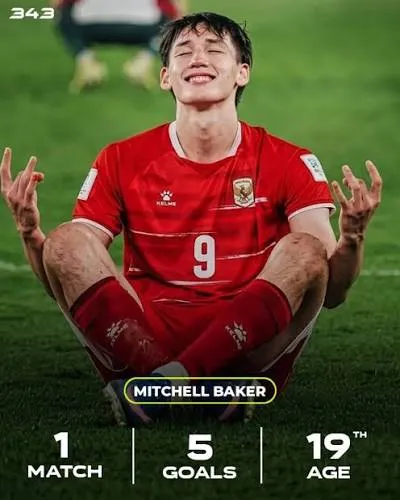 Catat Sejarah, Mitch Baker Pencetak Quintrick Pertama Timnas Indonesia. (x 343).