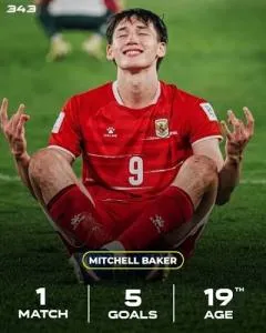 Catat Sejarah, Mitch Baker Pencetak Quintrick Pertama Timnas Indonesia