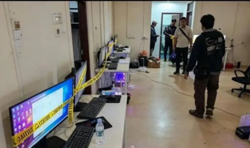 Rumah di Komplek TNI Cijantung Digerebek Polisi. (Istimewa).