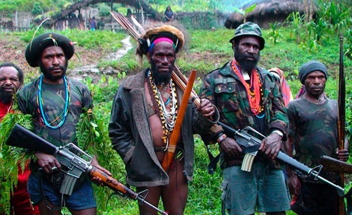 Kelompok bersenjata atau yang dikenal sebagai KKB di Papua (Ist)
