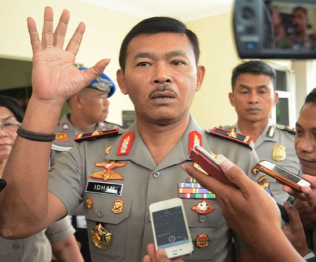 Kapolda Metro Jaya, Inspektur Jenderal Polisi Idham Azis.