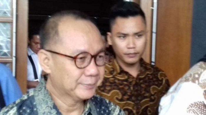 Terdakwa Syafruddin Arsyad Temenggung (SAT), mantan Ketua Badan Penyehatan Perbankan Nasional ?usai menjalani sidang lanjutan kasus dugaan korupsi BLBI, Senin (28/5/2018) di Pengadilan Tipikor Jakarta. Foto: Theresia Felisiani