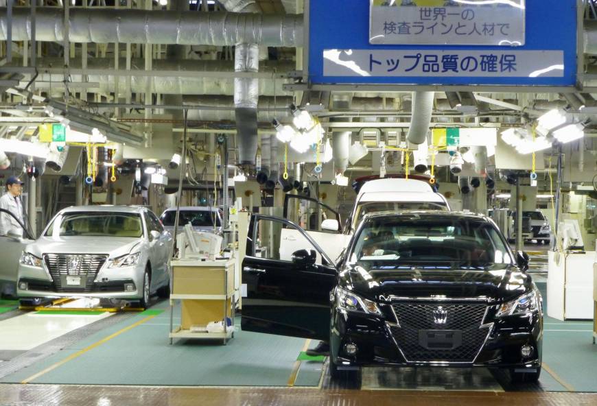 Pabrik mobil Toyota (Foto: The Japan Times)