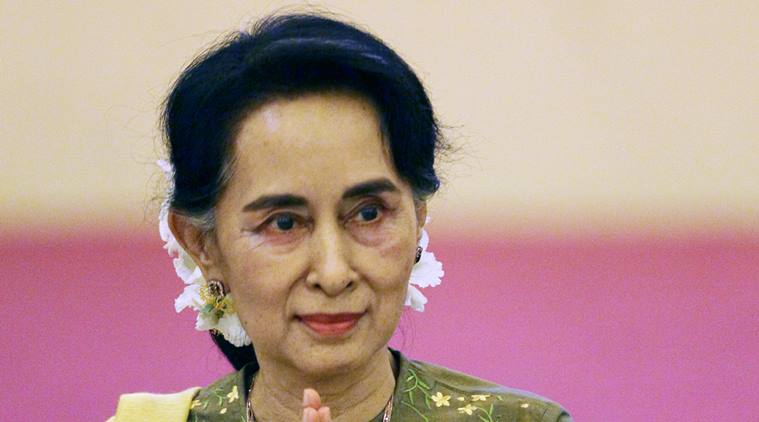 Pejuang Demokrasi Myanmar, Aung San Suu Kyi (Foto: Indian Express)