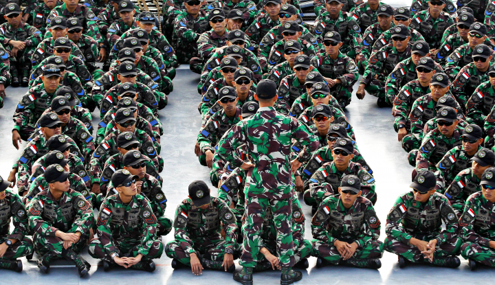 Apel pengamanan TNI (Foto: Warta Ekonomi)