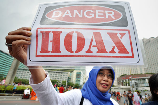 Masyarakat demo anti-hoaks (Foto: Media Indonesia)